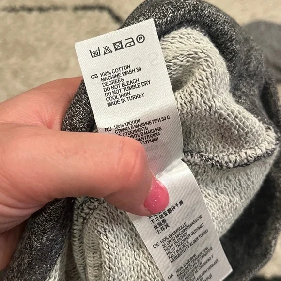 Reiss Charcoal Knit Top xs - Picture 6 of 6